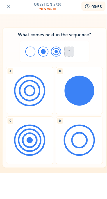 IQ Tester result screen
